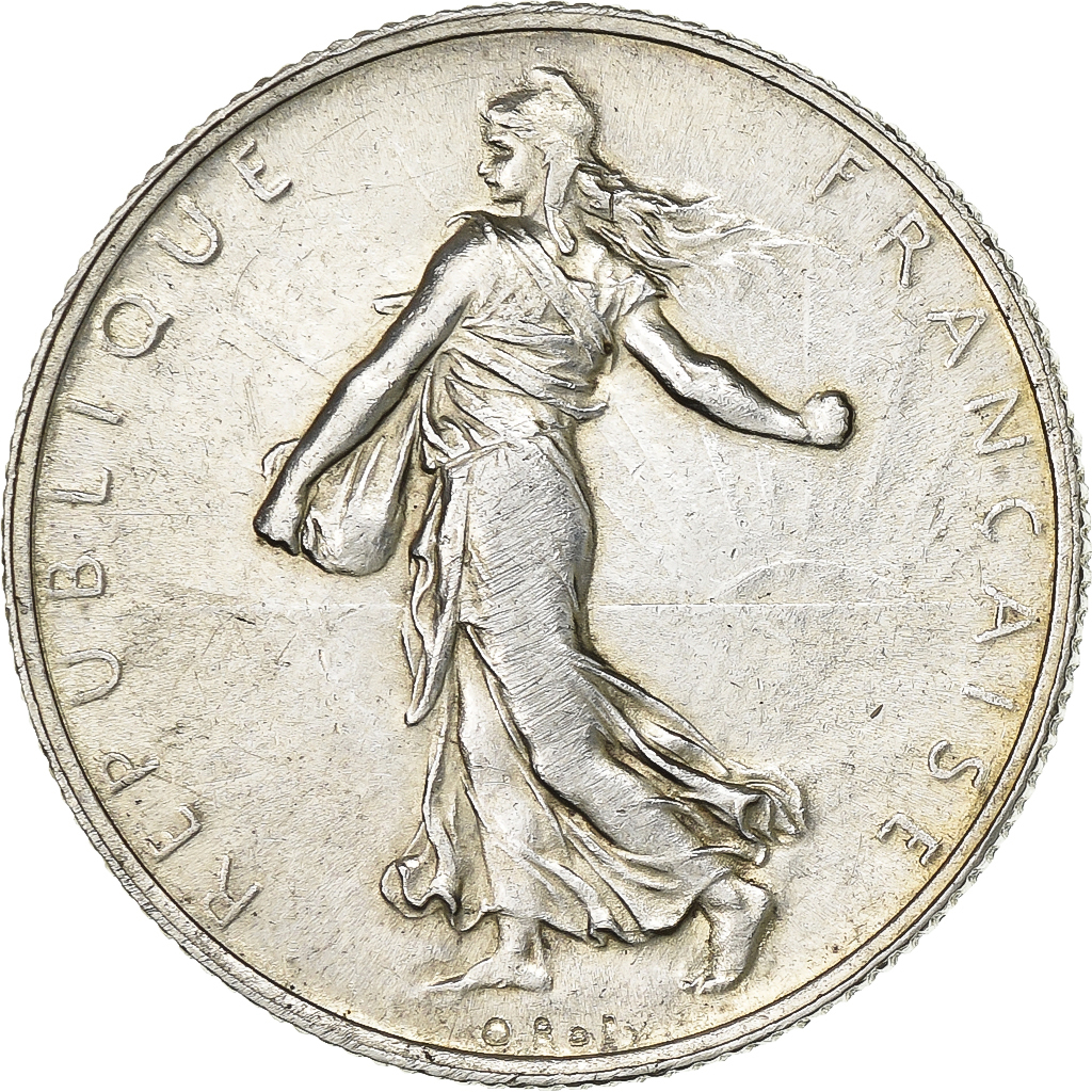 France, 2 Francs, Semeuse, 1920, Silver, , Gadoury:532, KM:845.1
