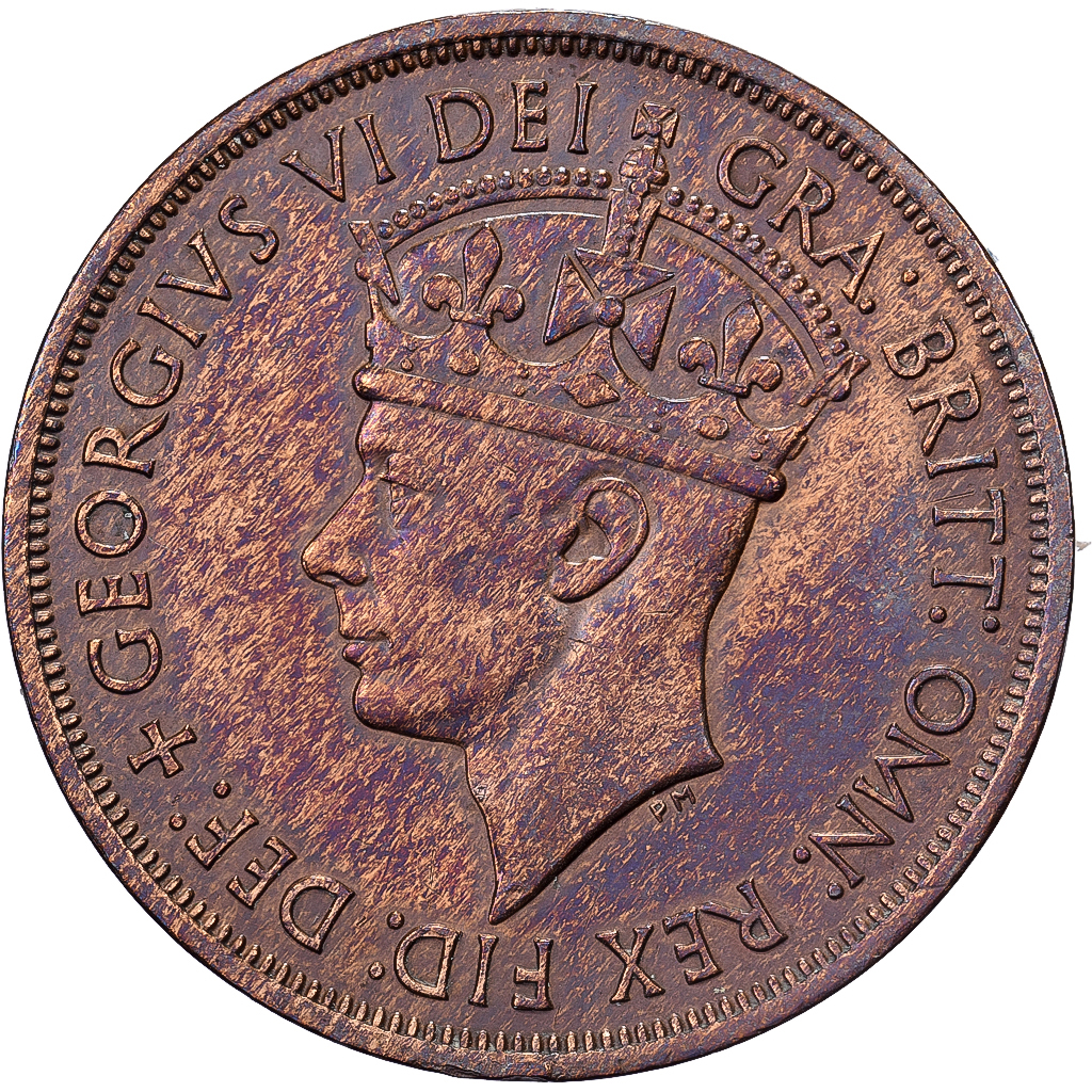 Jersey, George VI, 1/12 Shilling, 1945, British Royal Mint, Bronze, 