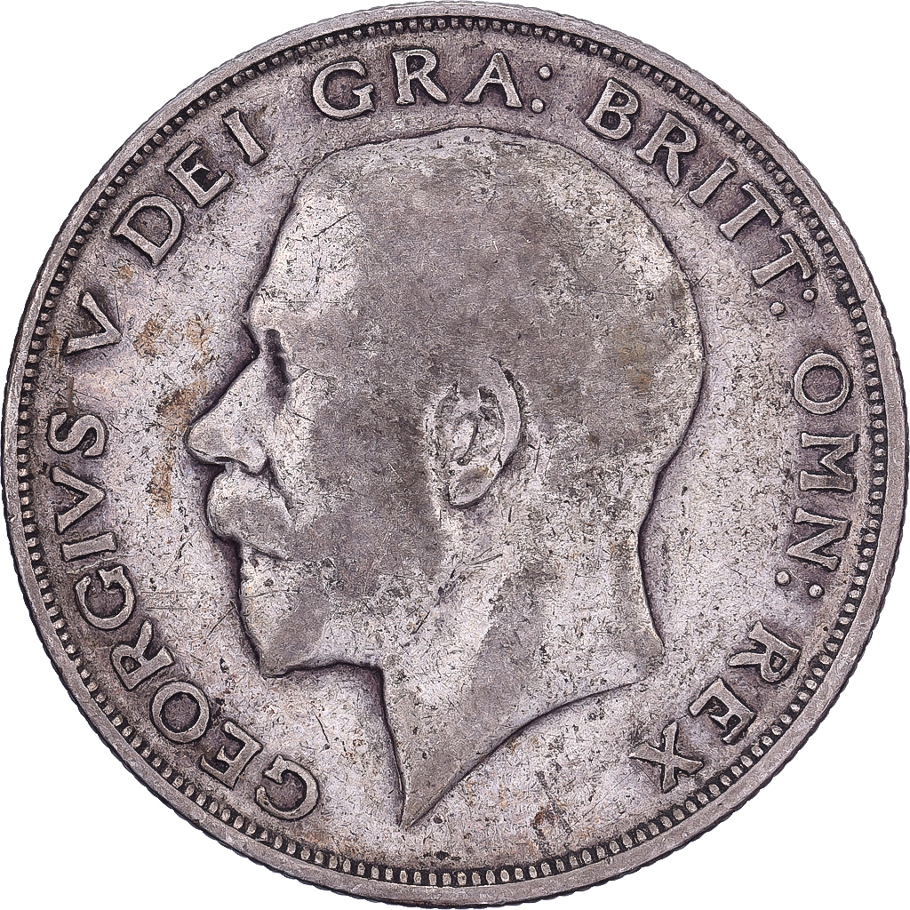 Great Britain, Edward VII, 1/2 Crown, 1923, British Royal Mint, Silver