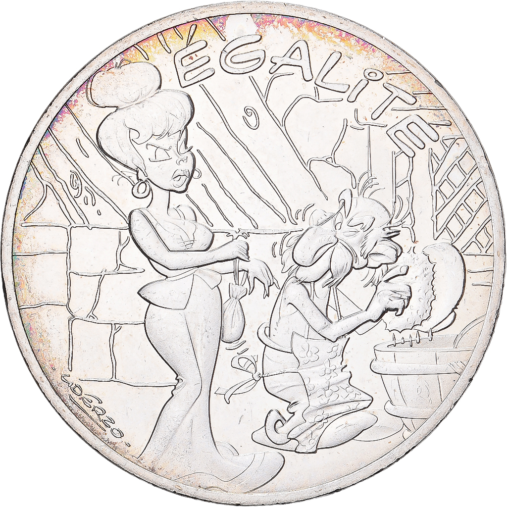 France, 10 Euro, Astérix - Égalité, 2015, Monnaie de Paris, Argent, SPL