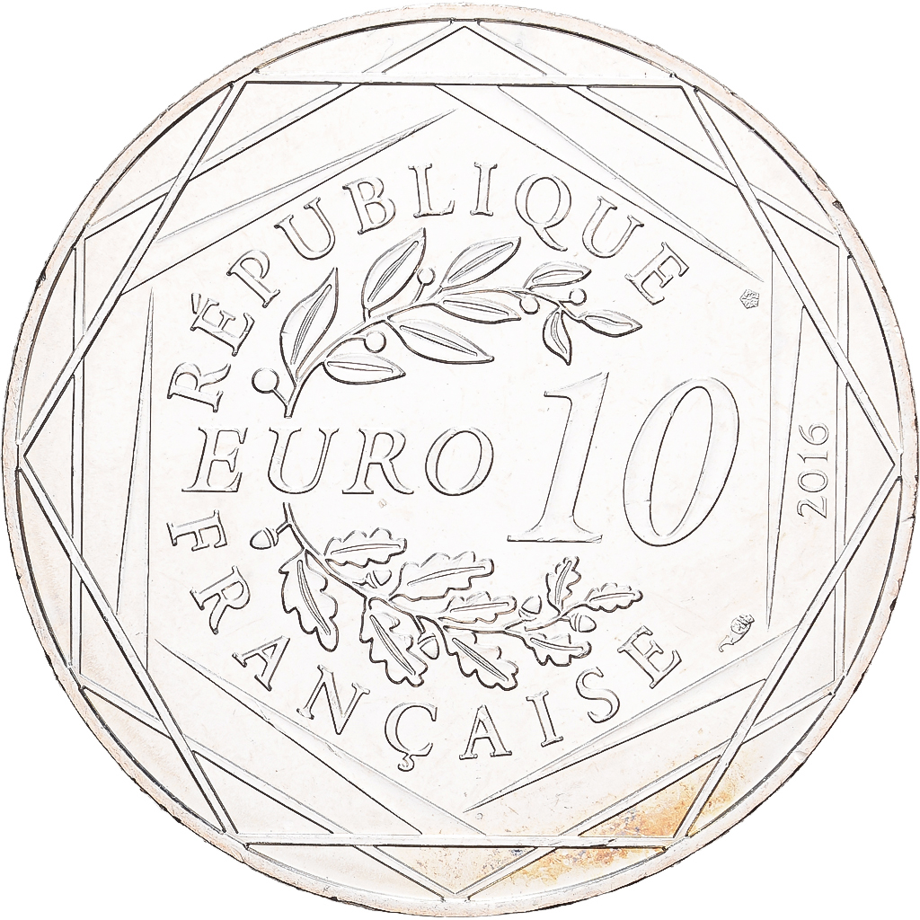 France, 10 Euro, Le Petit Prince (plages du Nord), 2016, MDP, Argent, SPL