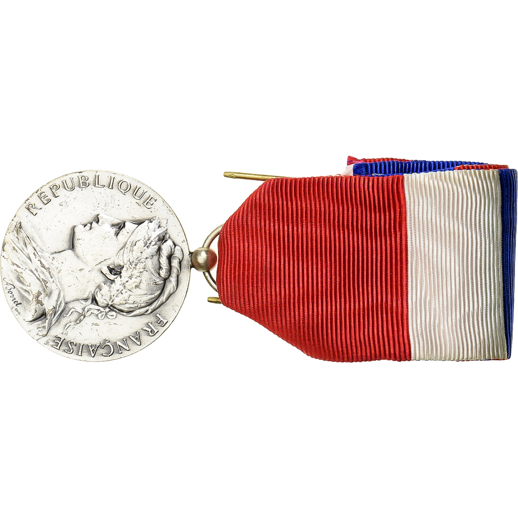 France, Médaille d'honneur du travail, Medal, 1976, Excellent Quality, Borrel