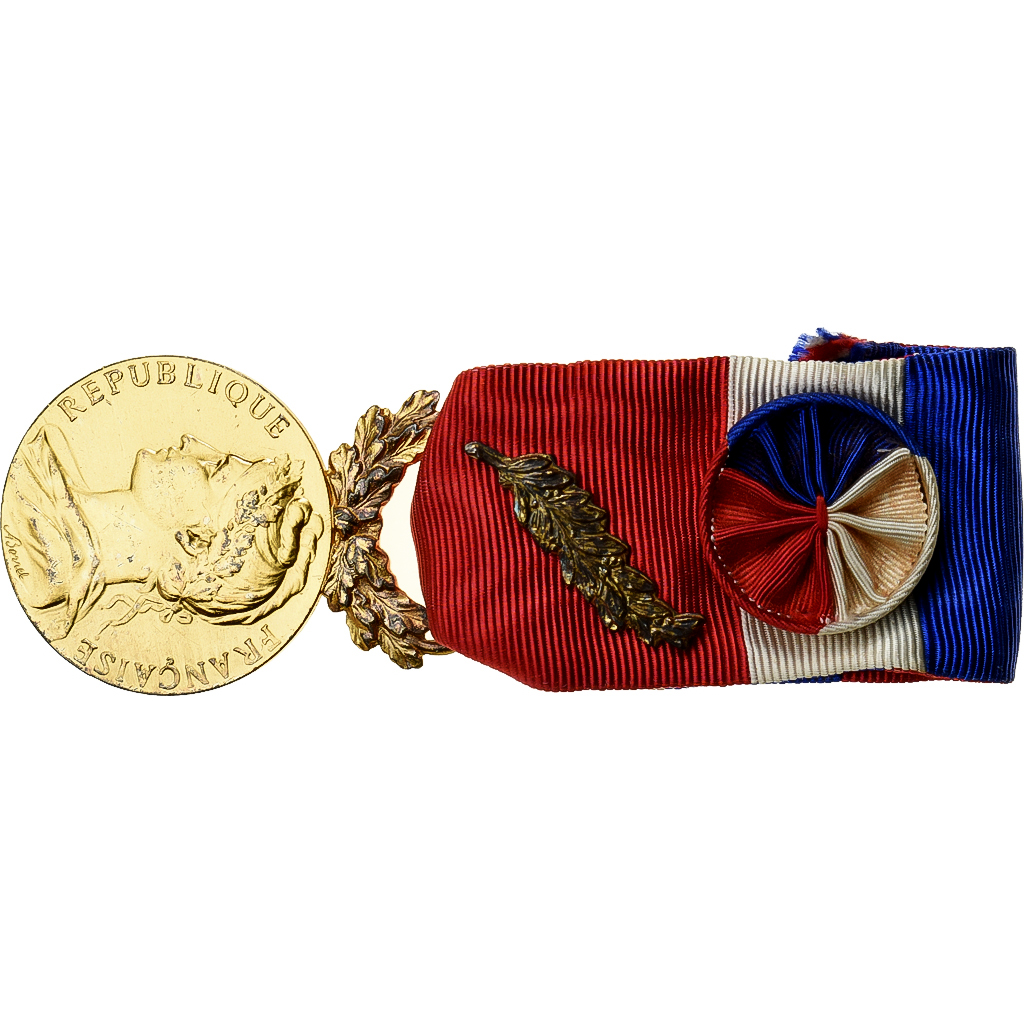 France, Médaille d'honneur du travail, Medal, 1981, Excellent Quality, Borrel