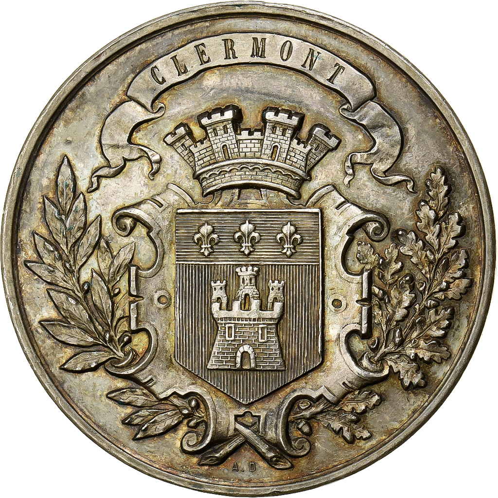 France, Medal, Société d'horticulture de Clermont (Oise), Silver, Desaide