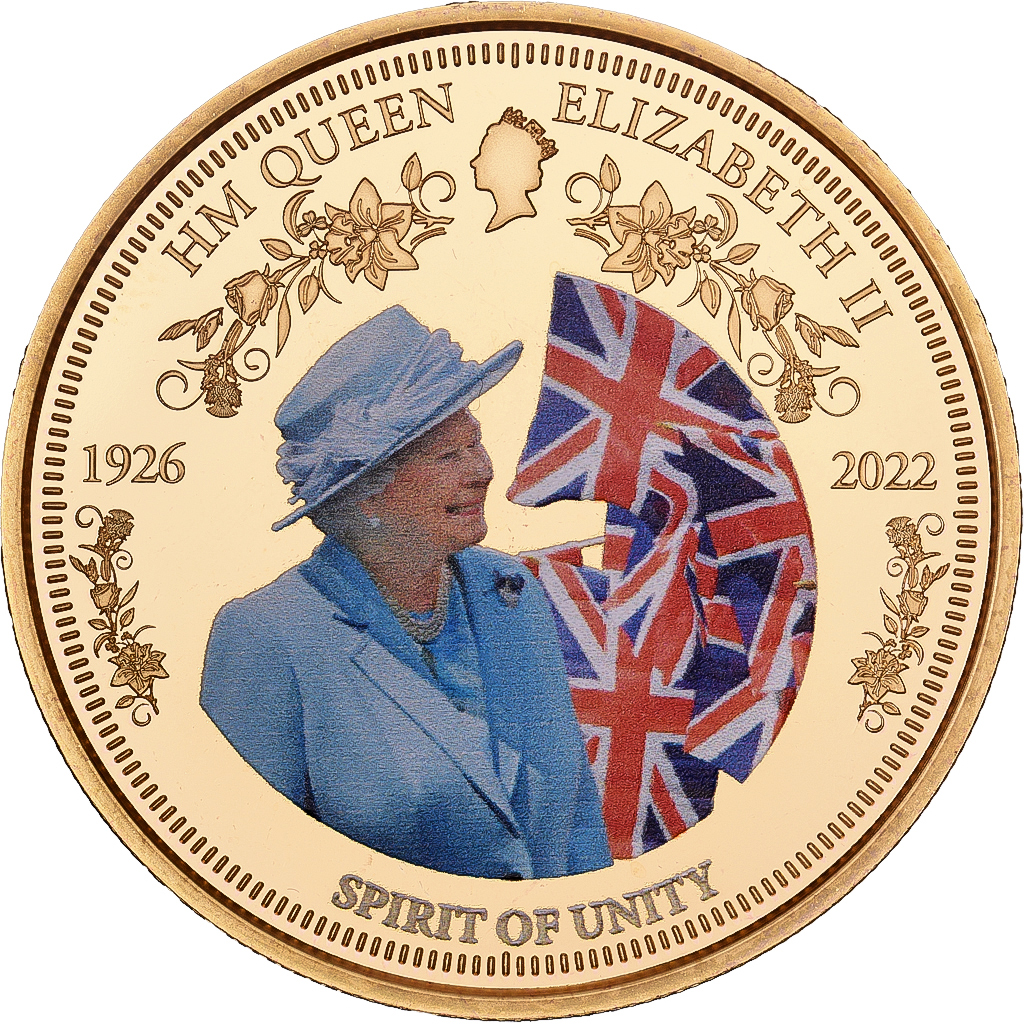 United Kingdom, Medal, Queen Elizabeth II, 2022, Copper-Nickel Gilt, 