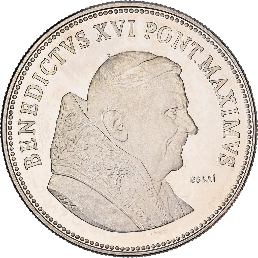 Vatican, Medal, Le Pape Benoit XVI, Copper-nickel, MS(65-70)