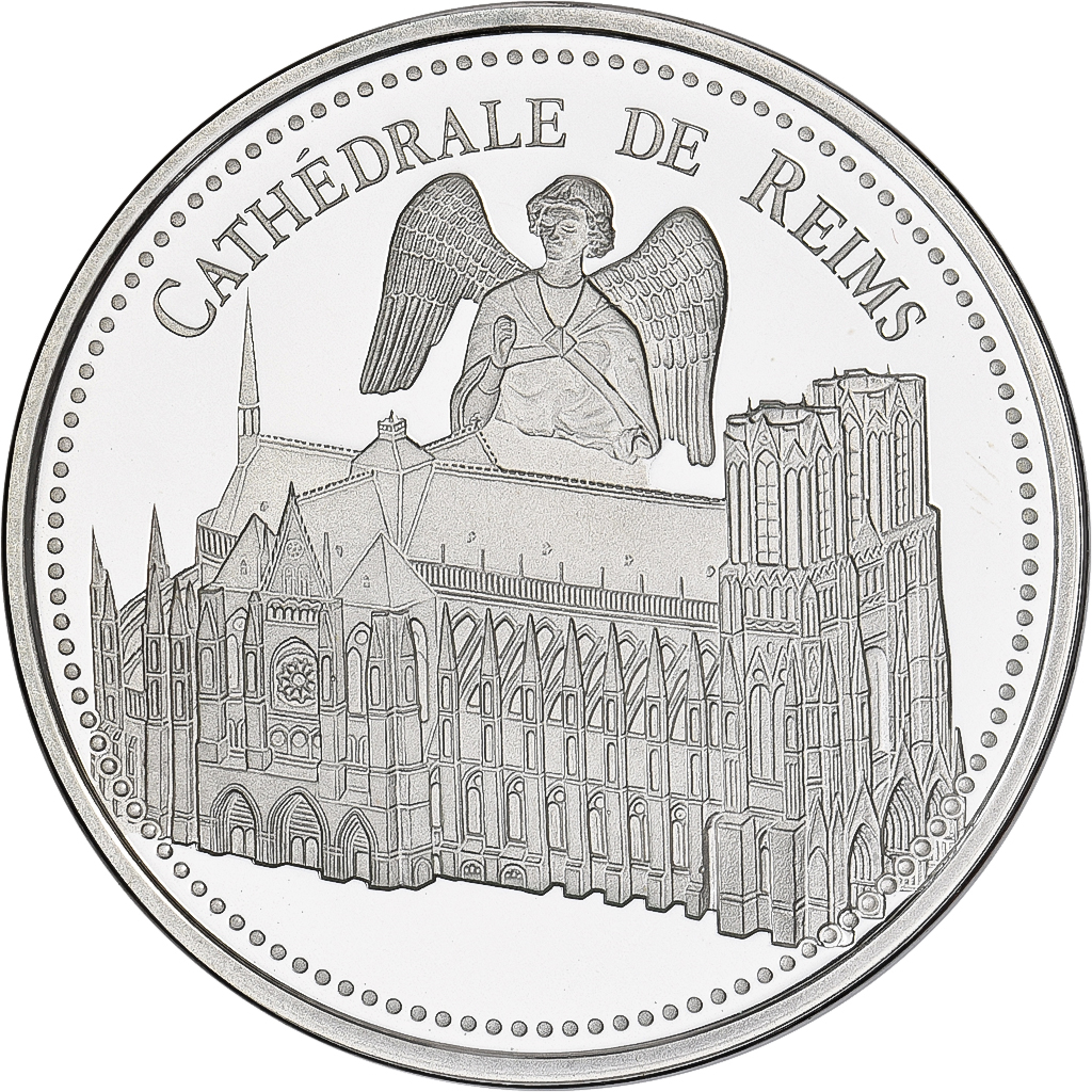 France, Medal, Cathédrale de Reims, Silver, 