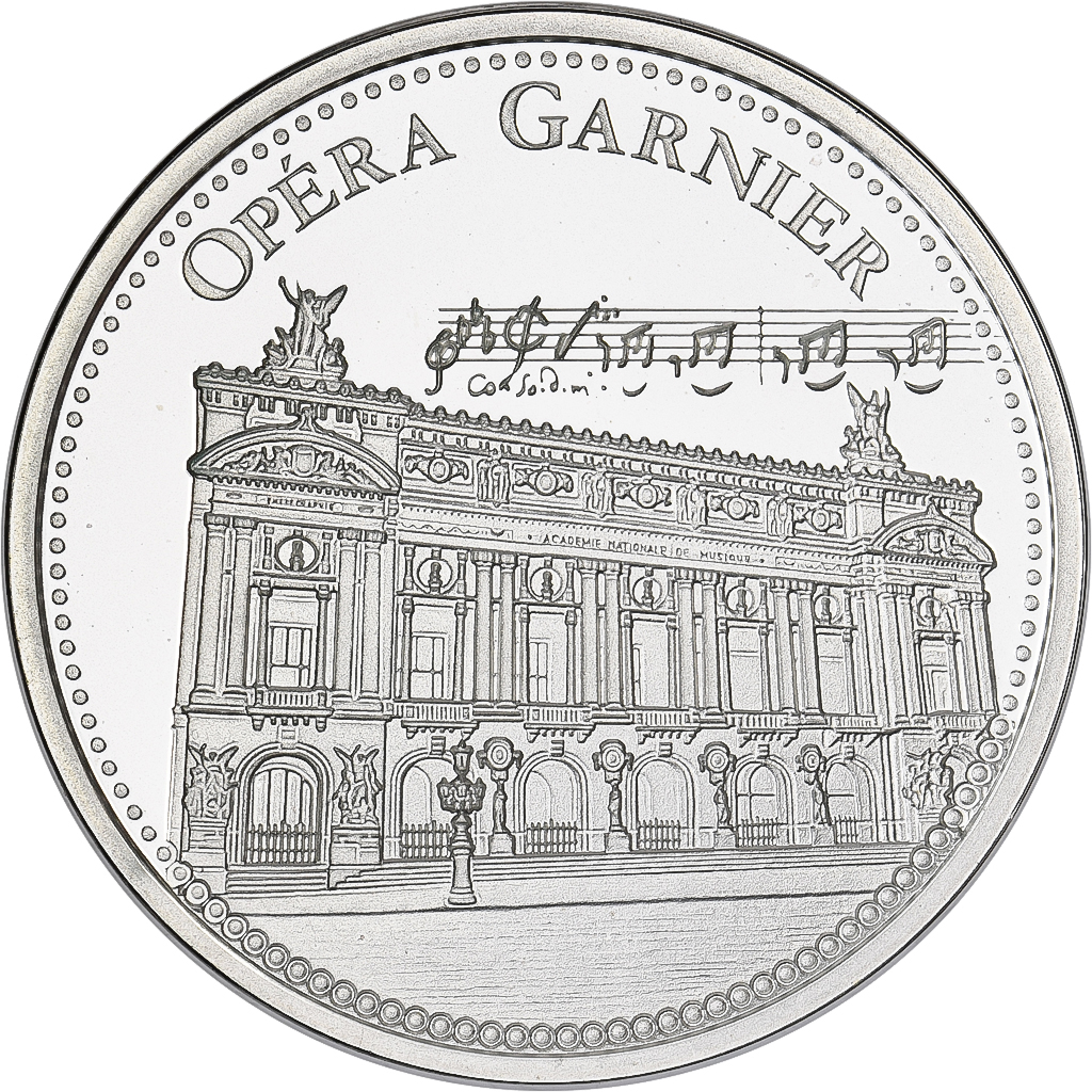 France, Medal, Opéra Garnier, Silver, | Tokens & Medals