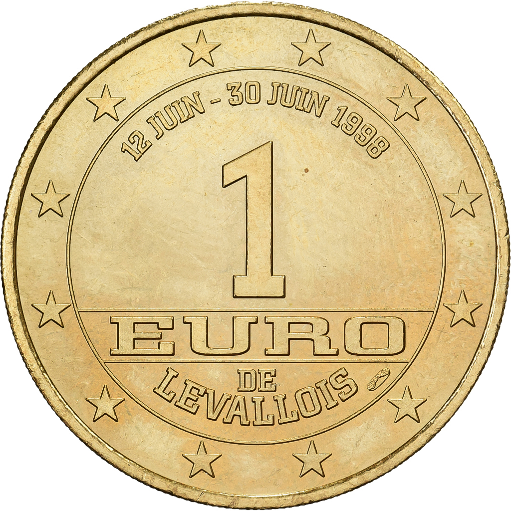 France, Euro, Levallois, 1998, Cupro-aluminium-nickel, 