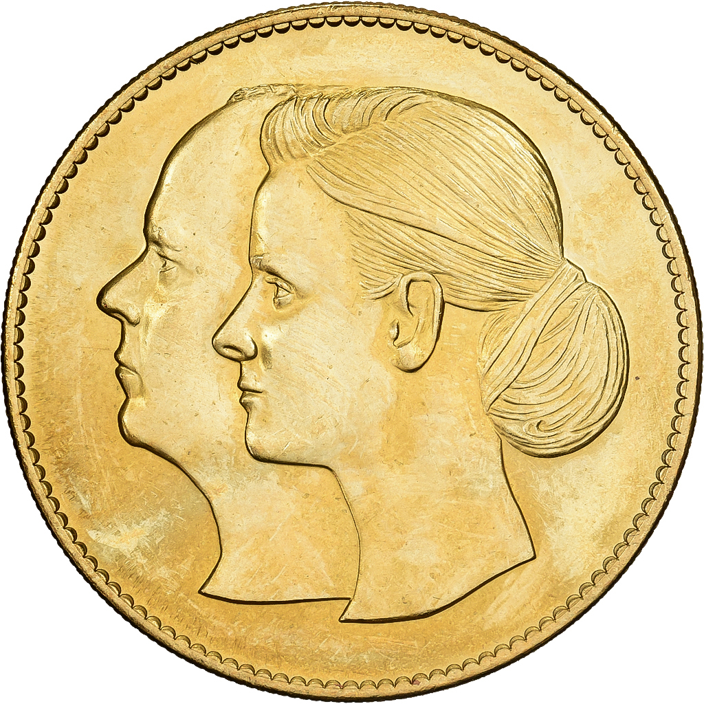 Monaco, Medal, Royal wedding, Albert and Charlène, 2011, Brass, MS