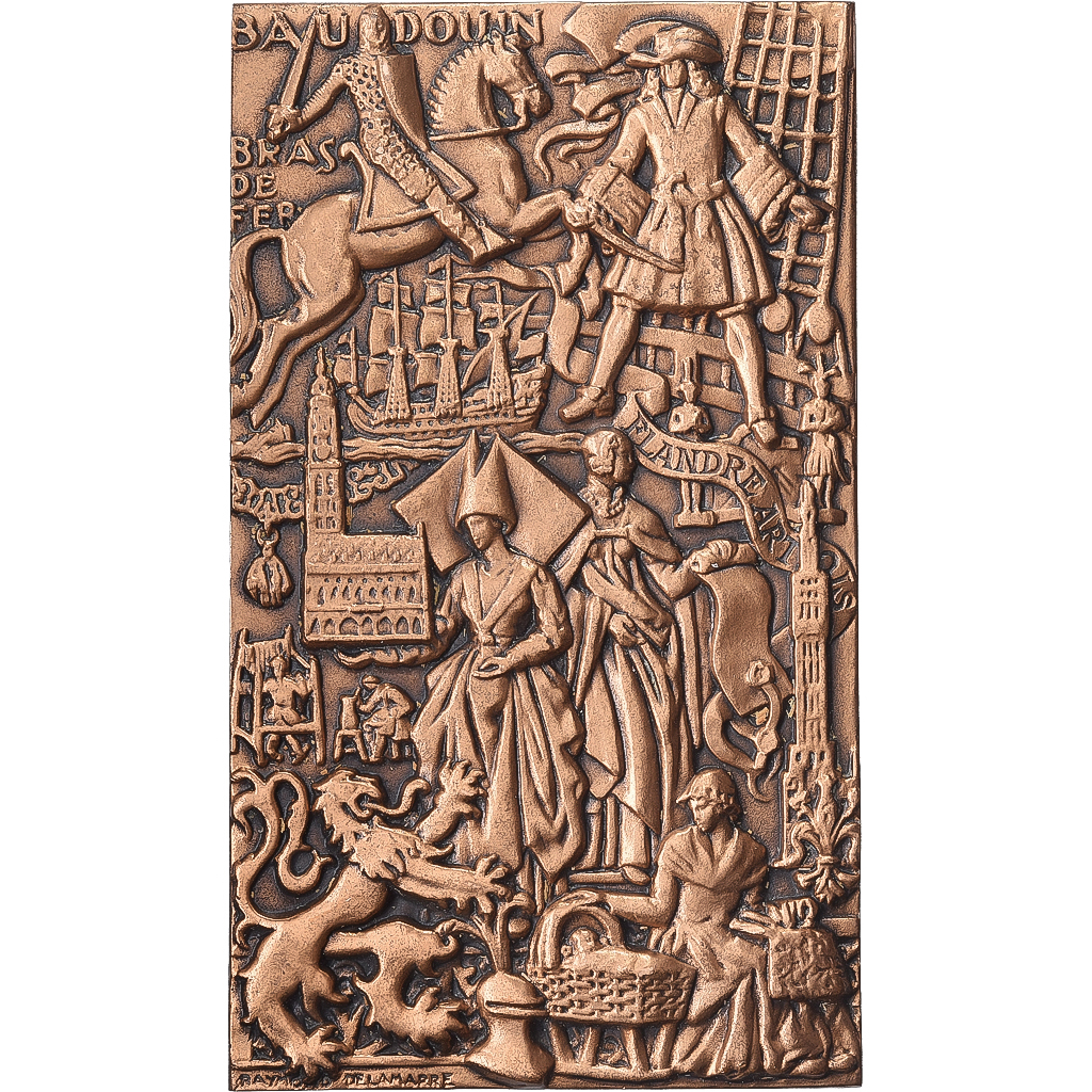 Frankreich, Medaille, La Flandre, 1975, Bronze, Delamarre, VZ