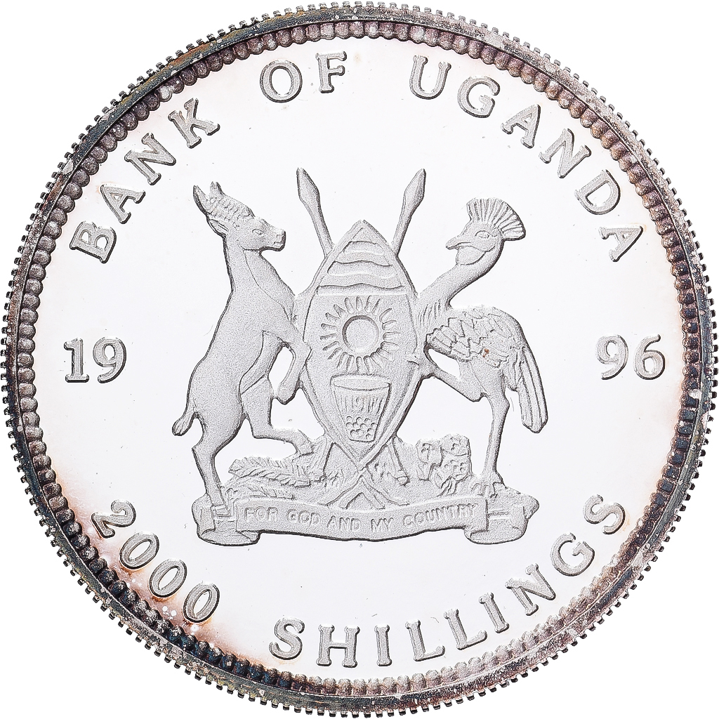Uganda, 2000 Shillings, 1998, Silver, MS