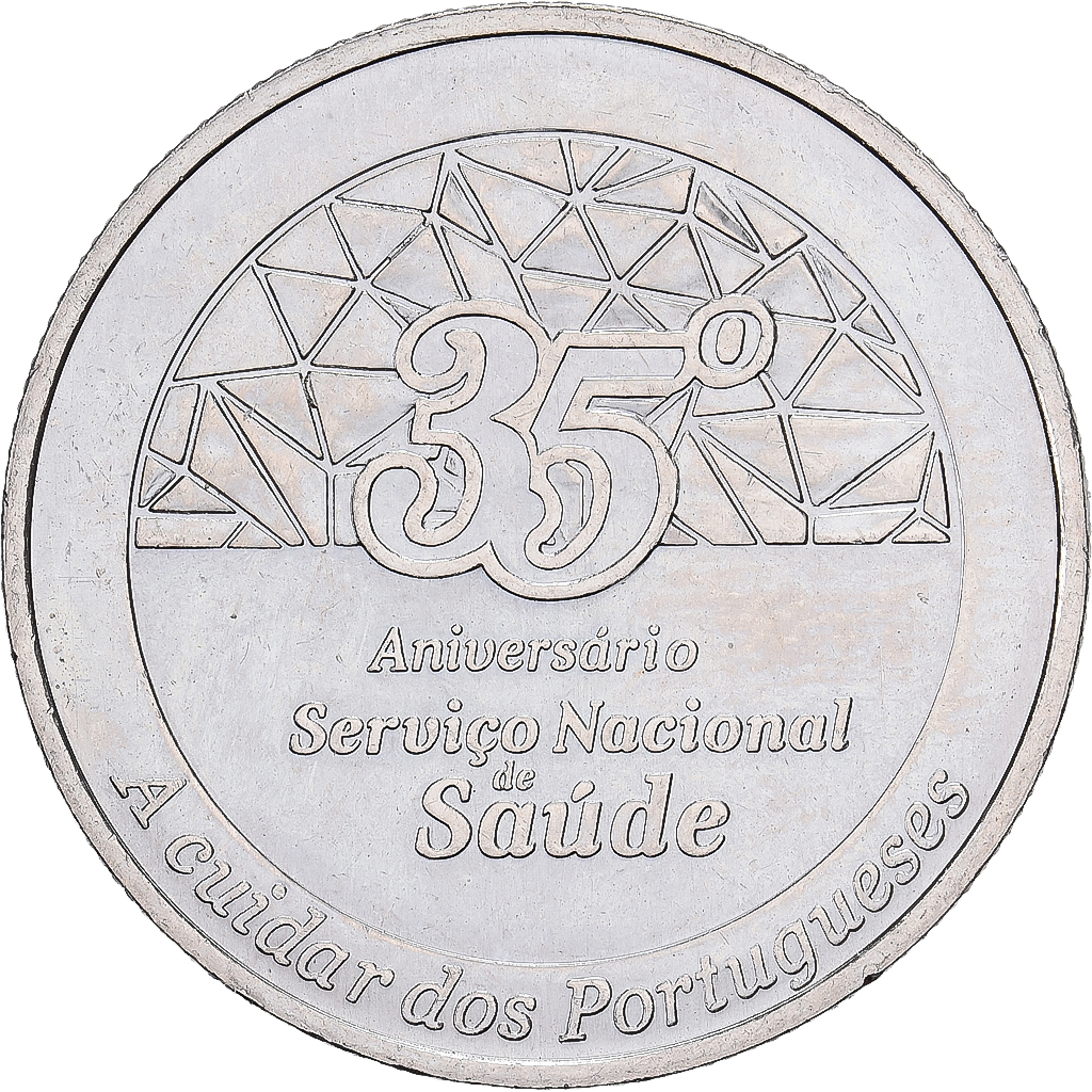 Portugal, 2,5 Euro, 35° Aniversario Serviço National de Saude, 2014, Lisbon