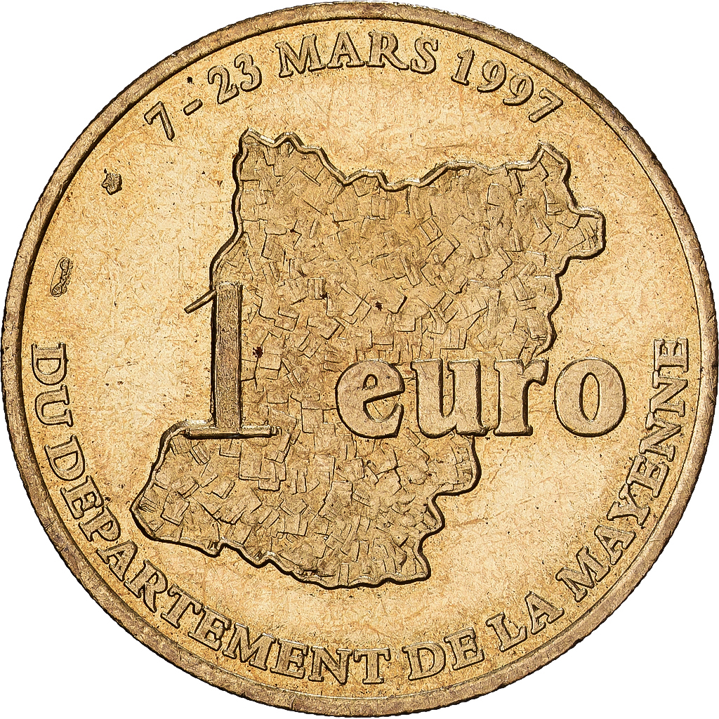 France, Euro, Département de la Mayenne, 1997, EF(40-45)