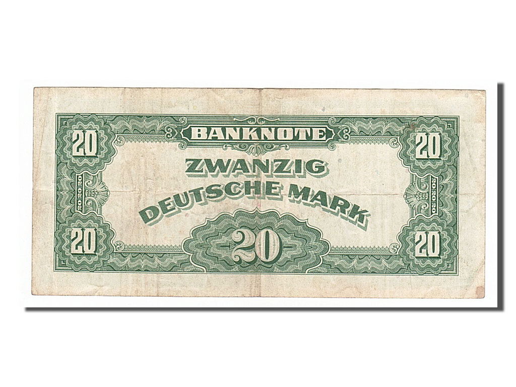 Banknote, GERMANY - FEDERAL REPUBLIC, 20 Deutsche Mark, 1948, EF