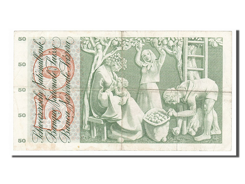 Banknote, Switzerland, 50 Franken, 1973, 1973-03-07, EF(40-45)