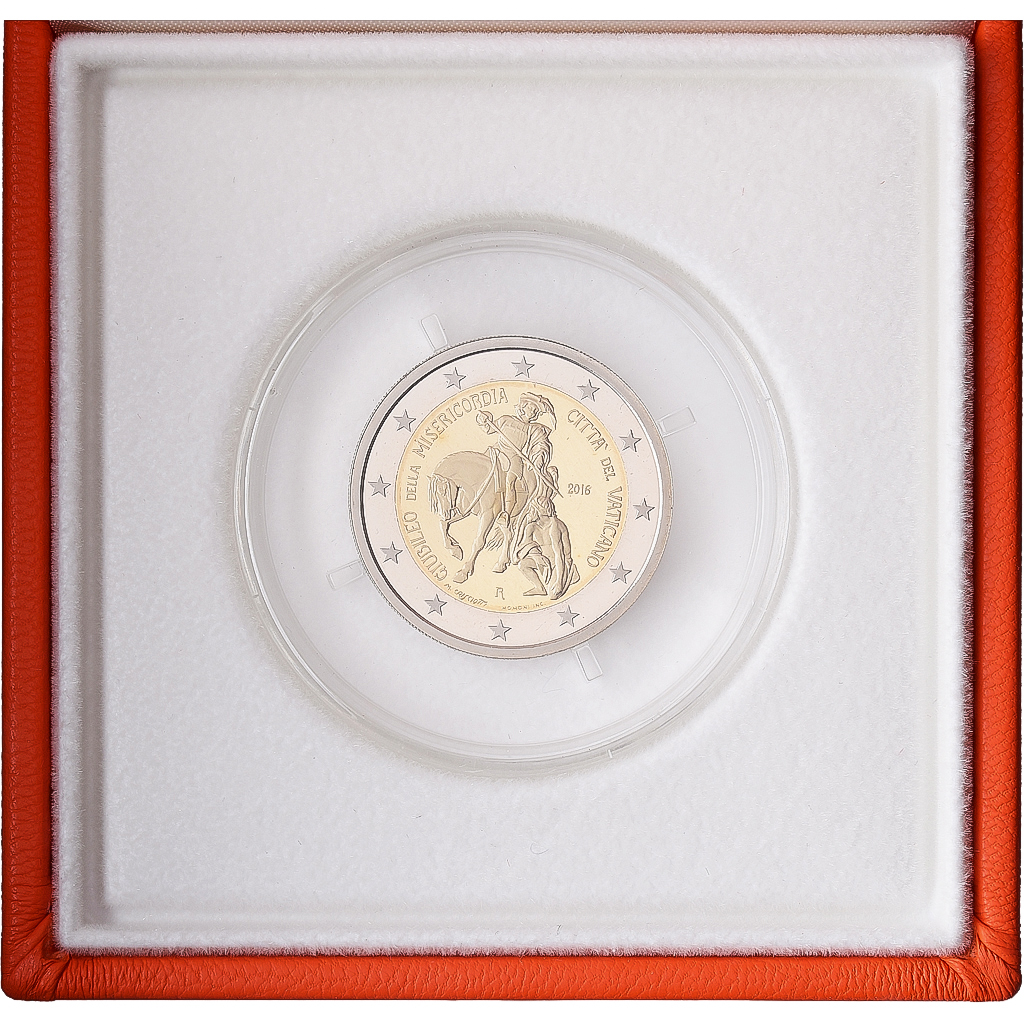 Vatican, Francis, 2 Euro, Jubilee of Mercy, Proof, 2016, Rome