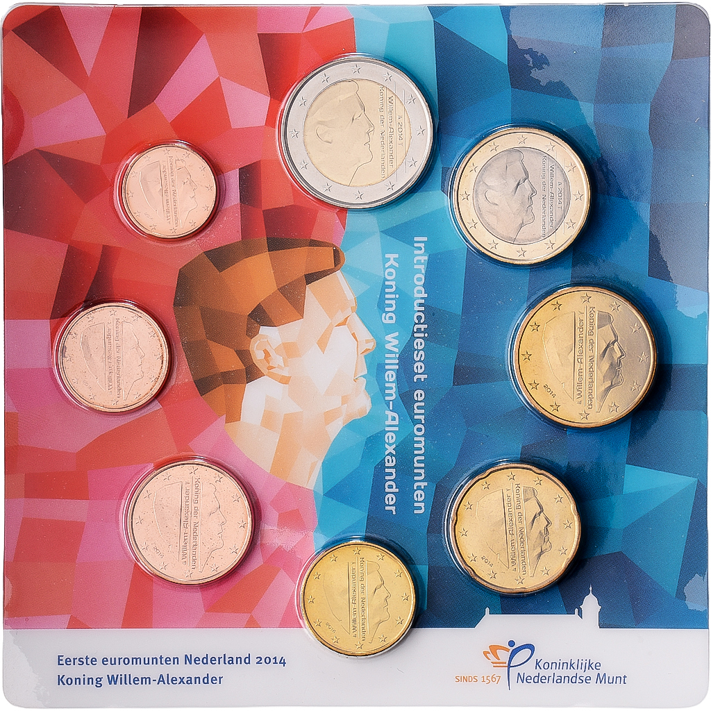 Niederlande, Set 1 ct. - 2 Euro, série FDC, 2014, Utrecht, STGL