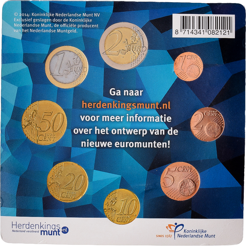 Niederlande, Set 1 ct. - 2 Euro, série FDC, 2014, Utrecht, STGL