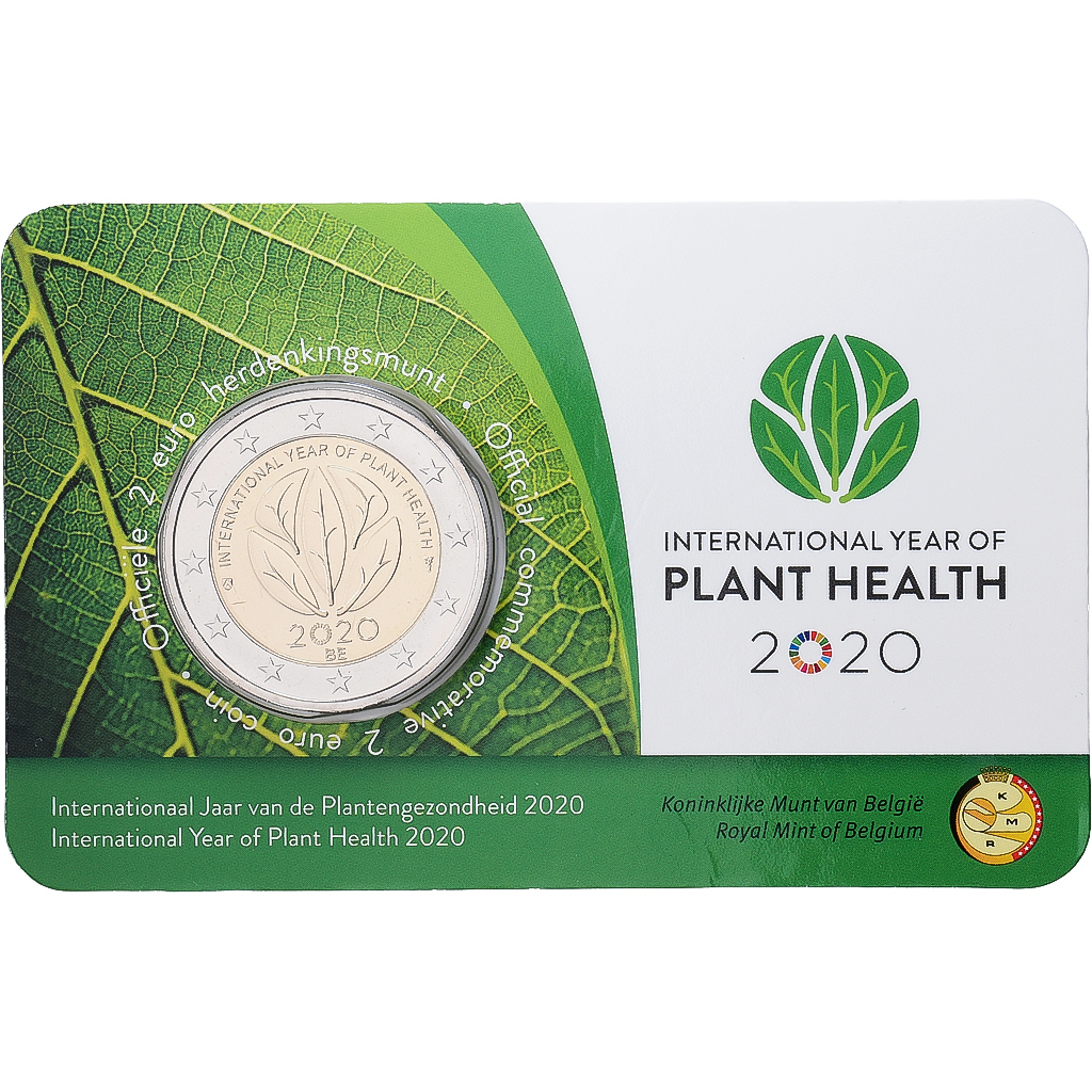 Belgien, 2 Euro, International Year of Plant Health, BU, 2020, Monnaie Royale