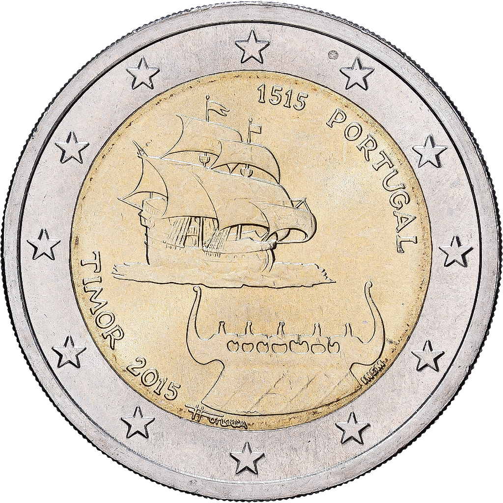 Portugal, 2 Euro, Timor, 2015, Lisbon, Bi-Metallic, STGL, KM:849