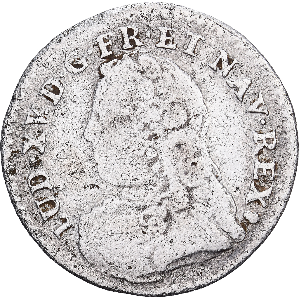 France, Louis XV, 6 Sols,1/20 Écu  aux branches d'olivier (6 sols)