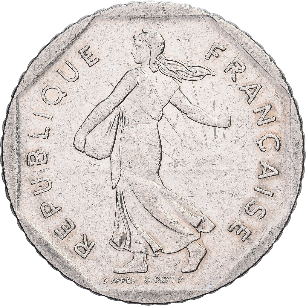 France, 2 Francs, Semeuse, 1981, Paris, Nickel, AU, Gadoury:547, KM:942.1