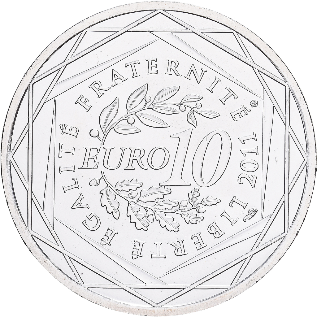France, 10 Euro, Limousin, 2011, Monnaie de Paris, Silver, AU