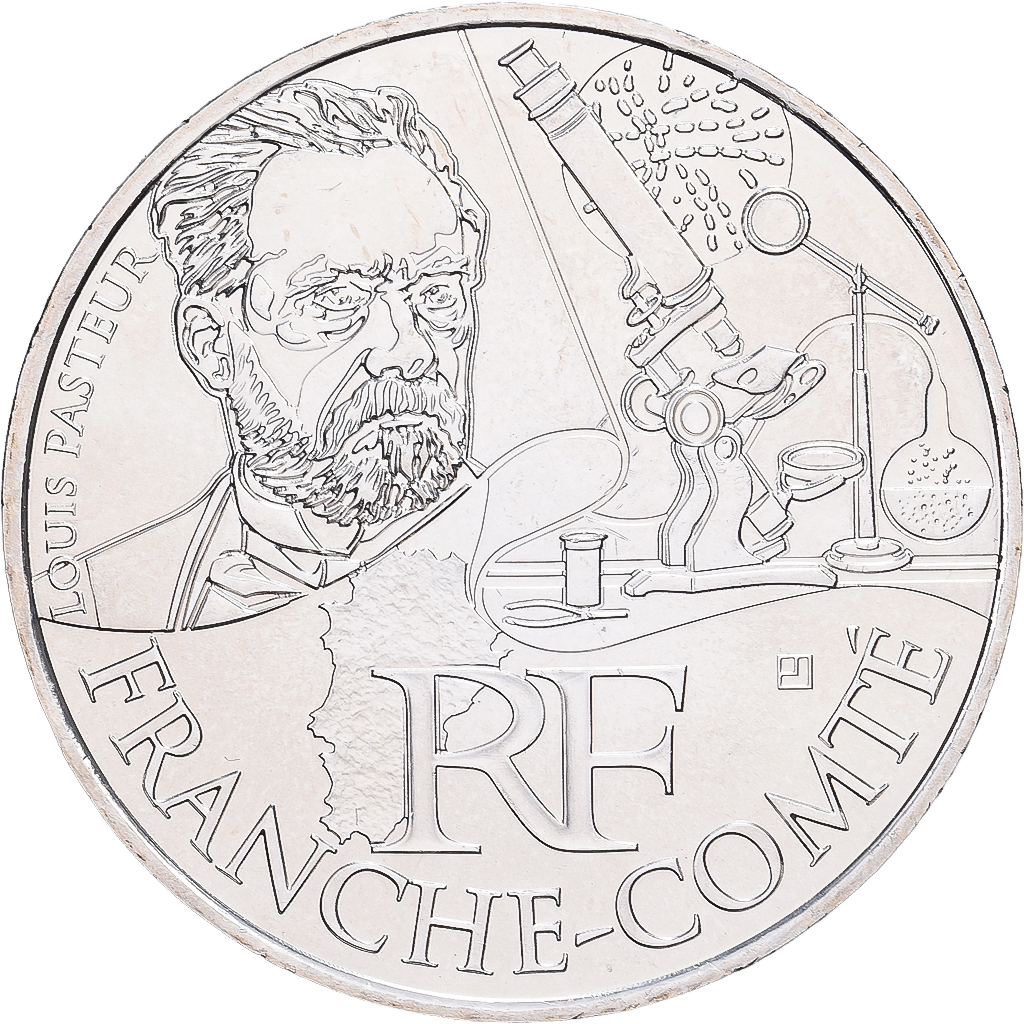 France, 10 Euro, Franche-Comté, 2012, Monnaie de Paris, Silver, AU