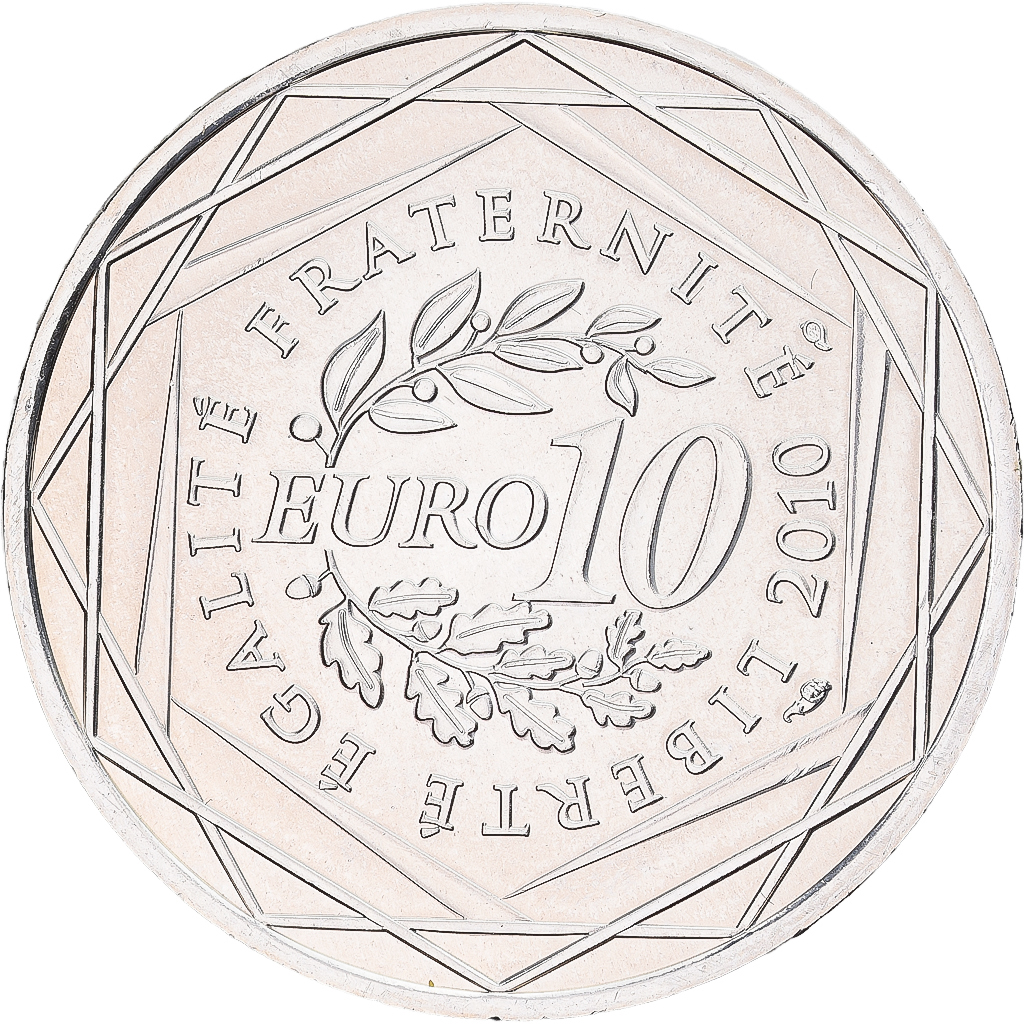 France, 10 Euro, Rhône-Alpes, 2010, Monnaie de Paris, Argent, SUP