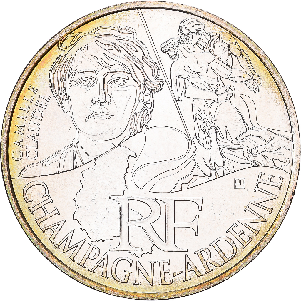 Frankreich, 10 Euro, Champagne-Ardenne, 2012, Paris, Silber, VZ+, Gadoury:EU514
