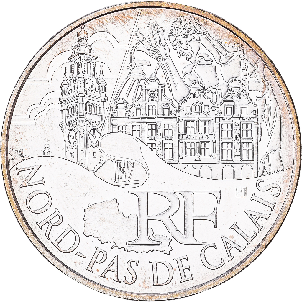 Frankreich, 10 Euro, Nord-Pas-de-Calais, 2011, Paris, Silber, VZ+