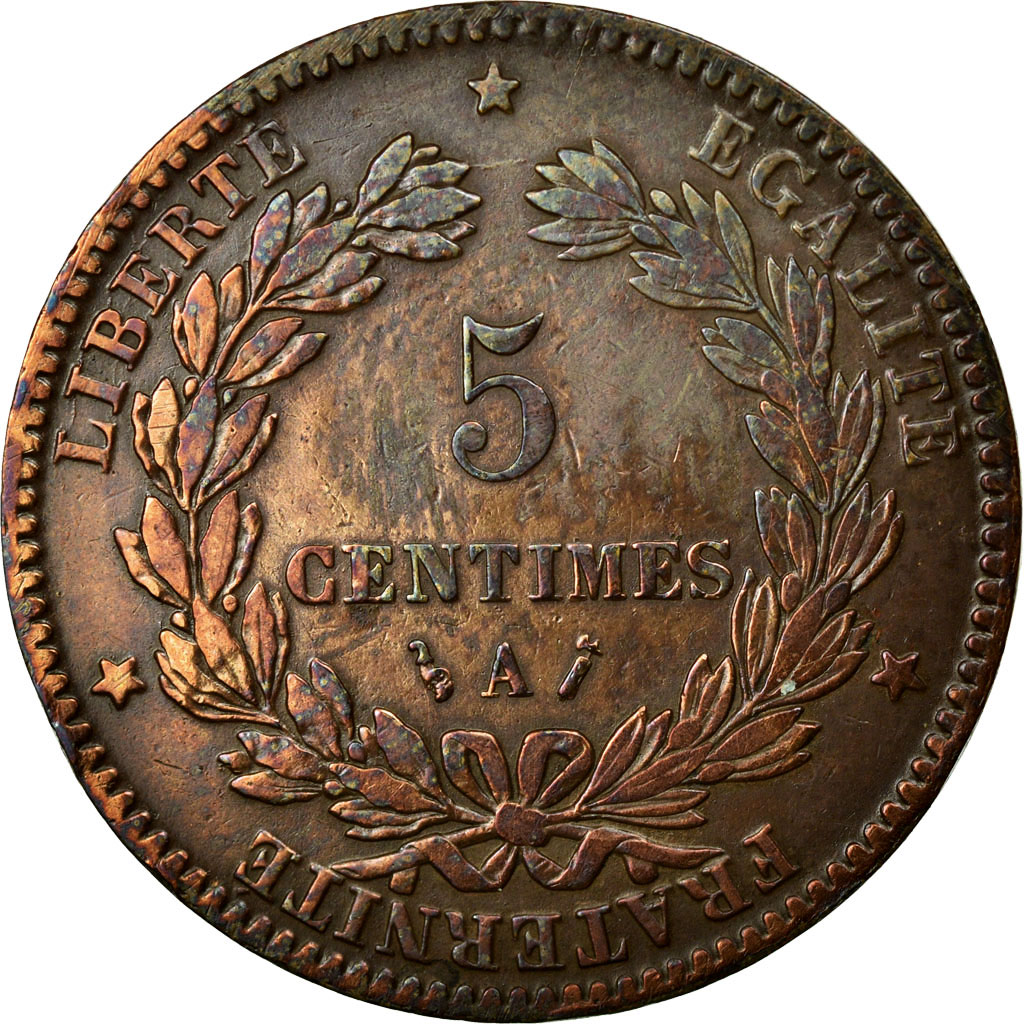 Coin, France, Cérès, 5 Centimes, 1884, Paris, , Bronze, KM:821.1