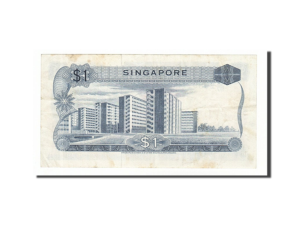 Banknote, Singapore, 1 Dollar, 1971, AU(50-53)