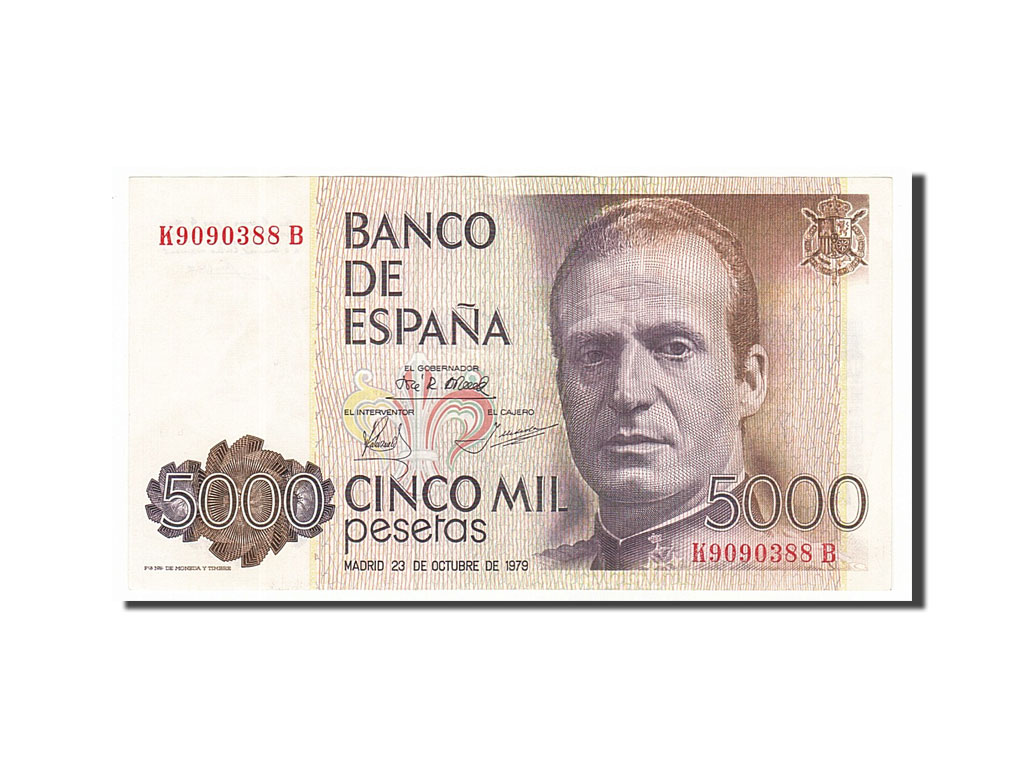 Banknote, Spain, 5000 Pesetas, 1979, 1979-10-23, AU