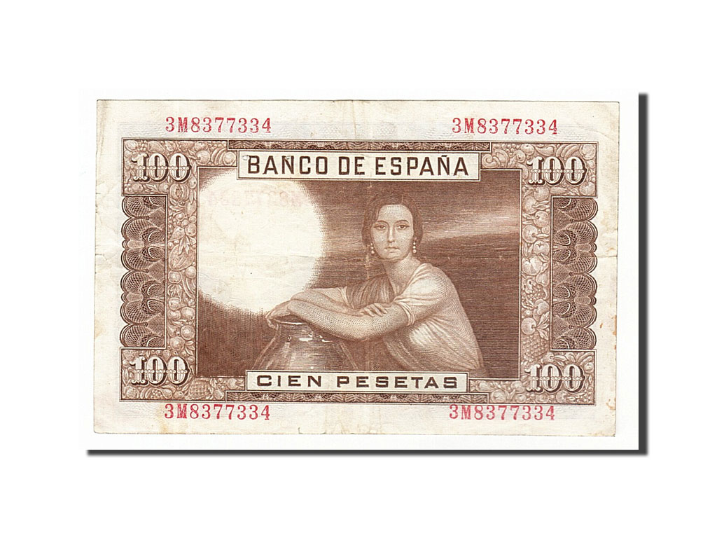 Billete, 100 Pesetas, 1953, España, 1953-04-07, BC+