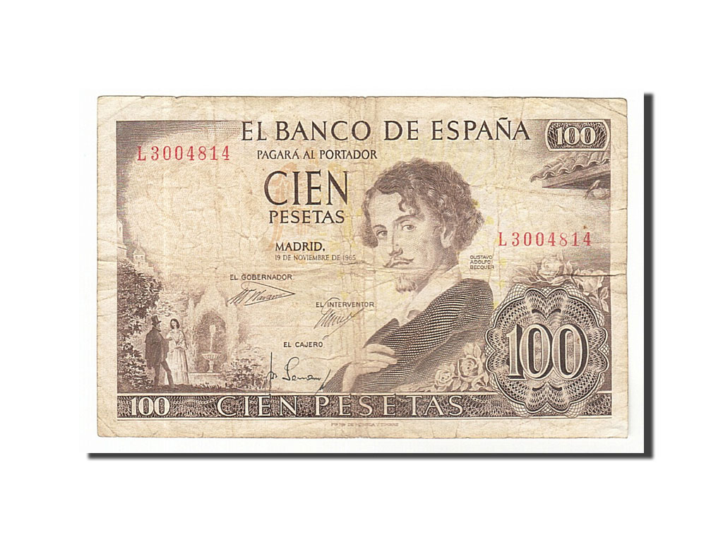 Billete, 100 Pesetas, 1965, España, 1965-11-19, RC+