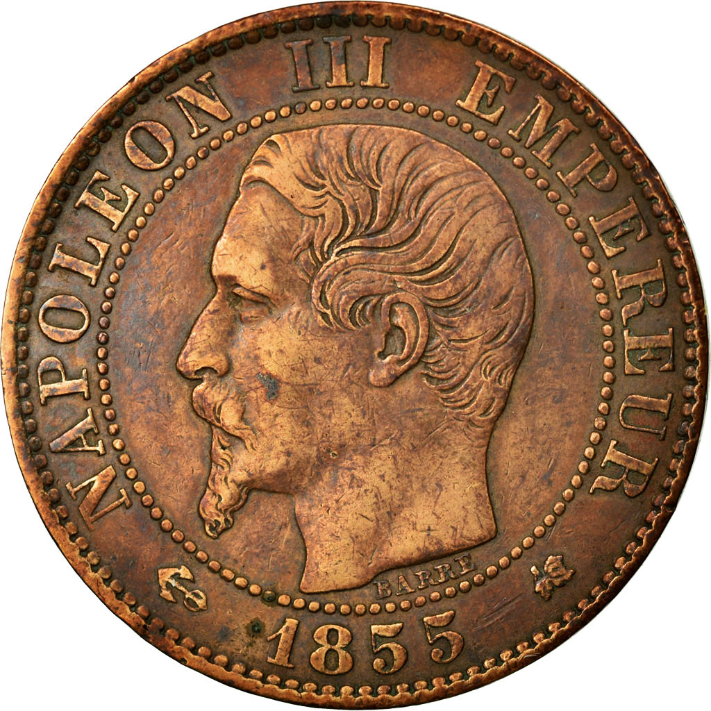 Coin, France, Napoleon III, Napoléon III, 5 Centimes, 1855, Bordeaux