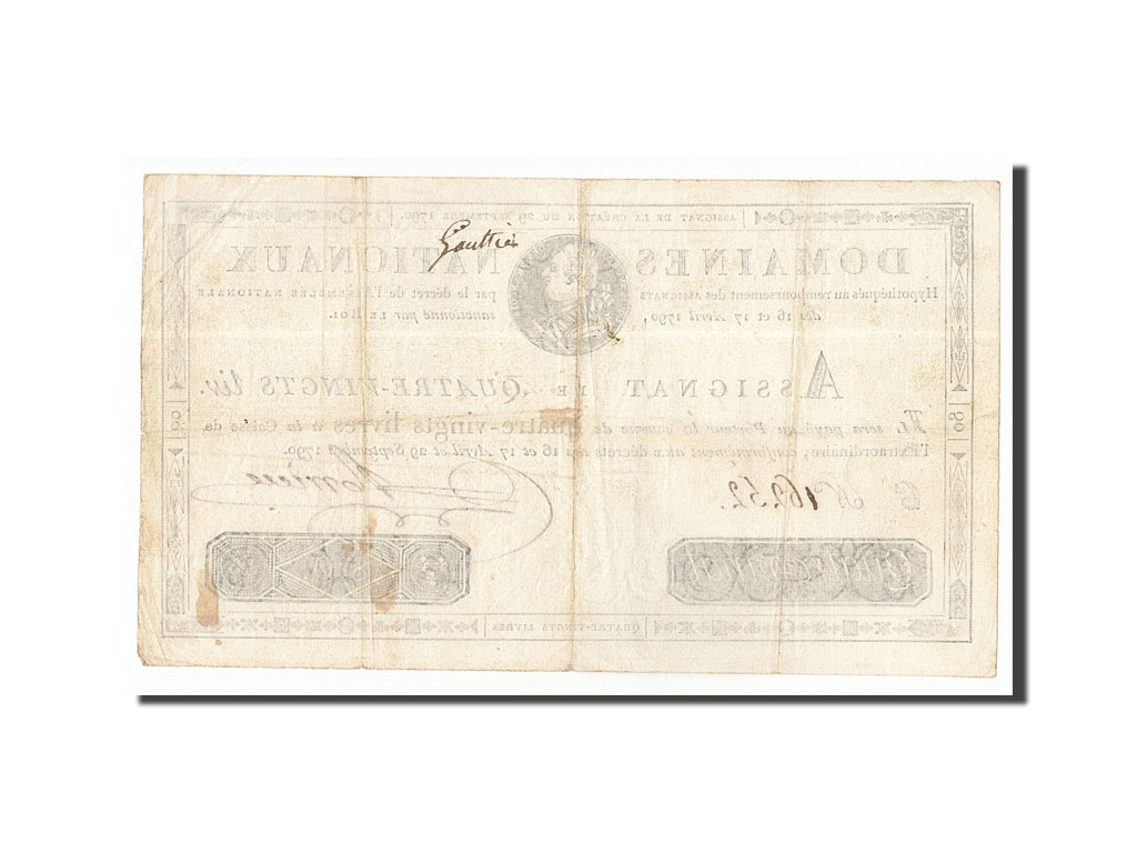 France, 80 Livres, 1790-09-29, C, AU
