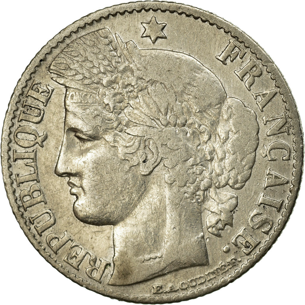 Coin, France, Cérès, 50 Centimes, 1872, Paris, , Silver, KM:834.1