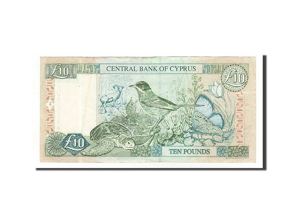 Banknote, Cyprus, 10 Pounds, 2001, 2001-02-01, AU(50-53)