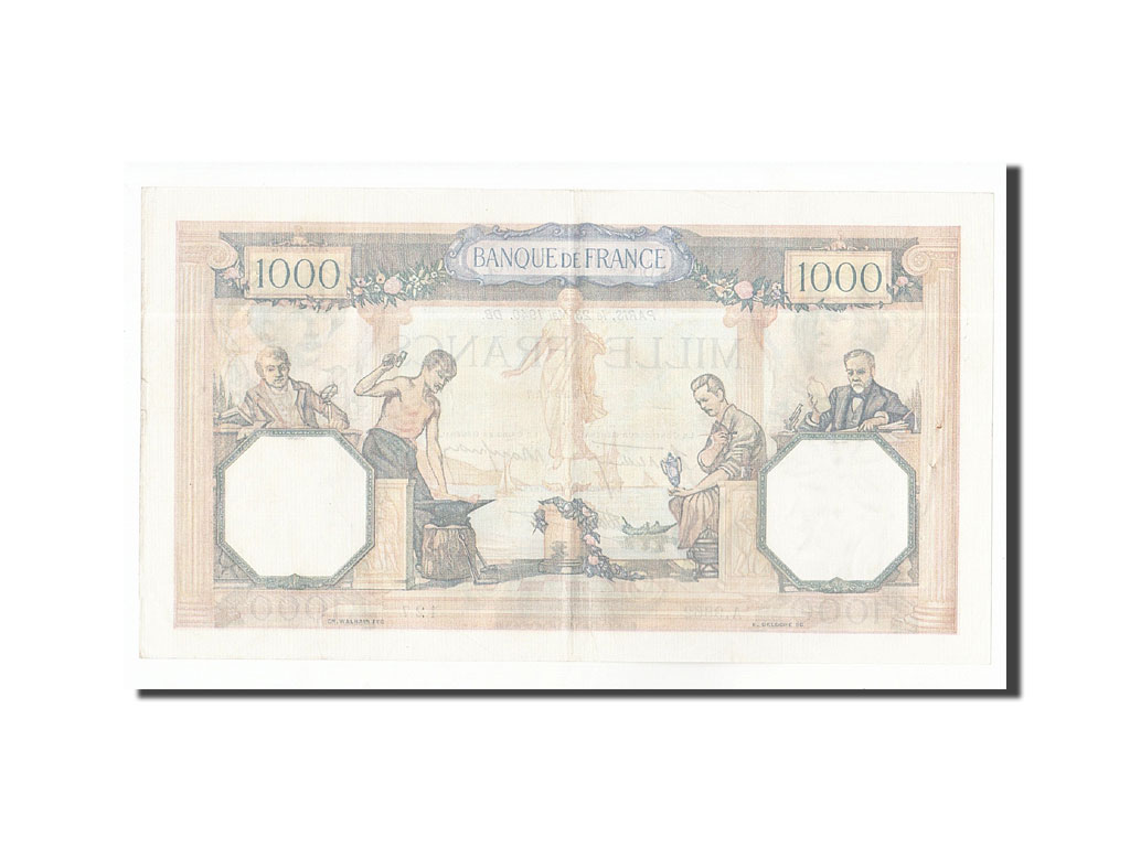 Banknote, France, 1000 Francs, 1940, 1940-05-23, AU(50-53), Fayette:38.47