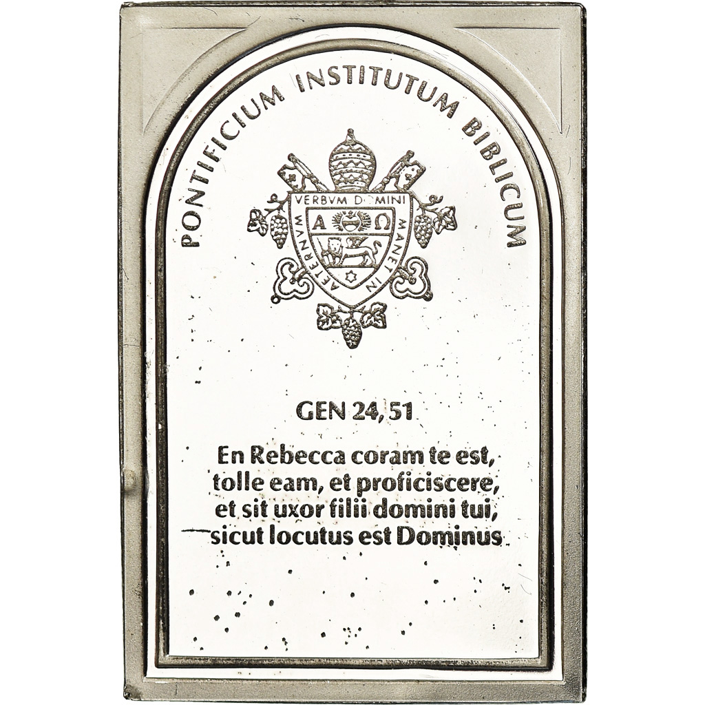 Vatican, Medal, Institut Biblique Pontifical, Genèse 24,51, Religions &