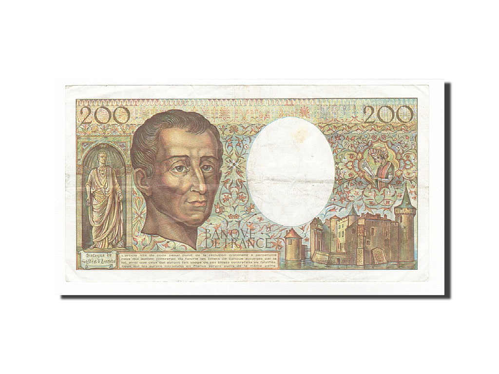 Banknote, France, 200 Francs, 1984, 1984, EF(40-45), Fayette:70.4, KM:155a