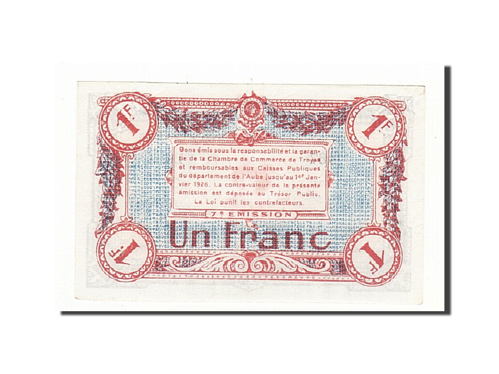 Banknote, Pirot:124-14, 1 Franc, France, UNC(63), Troyes