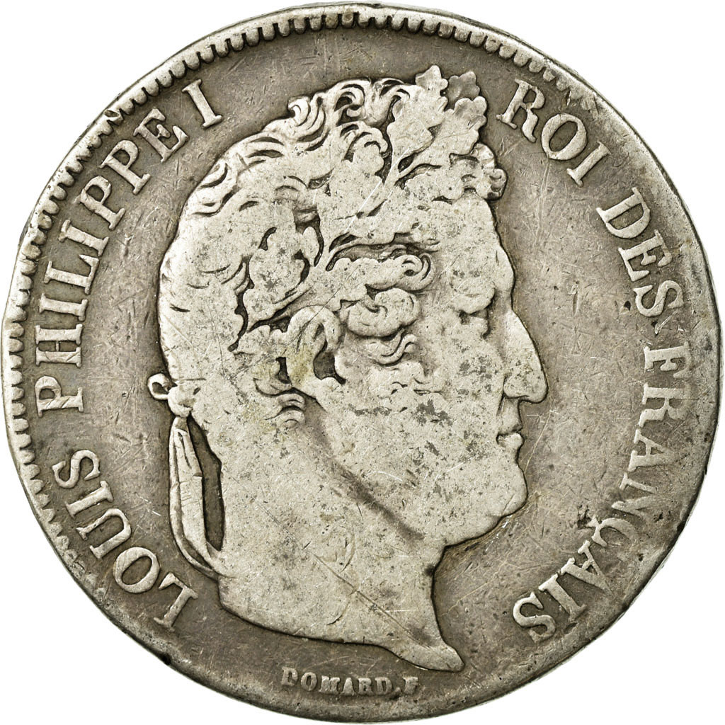 Coin, France, Louis-Philippe, 5 Francs, 1832, Rouen, , Silver, KM:749.2