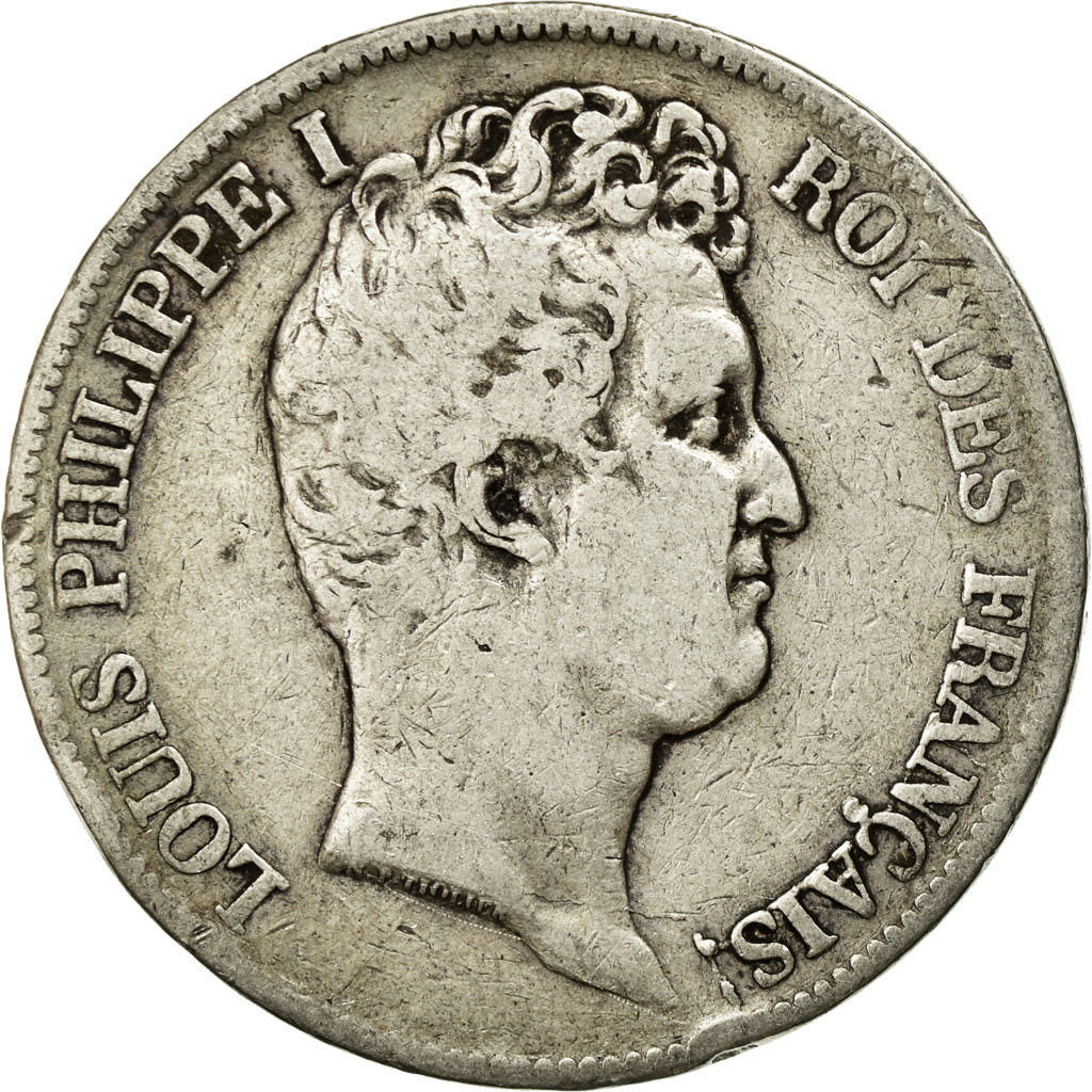 Coin, France, Louis-Philippe, 5 Francs, 1831, Lyon, , Silver, KM:735.4