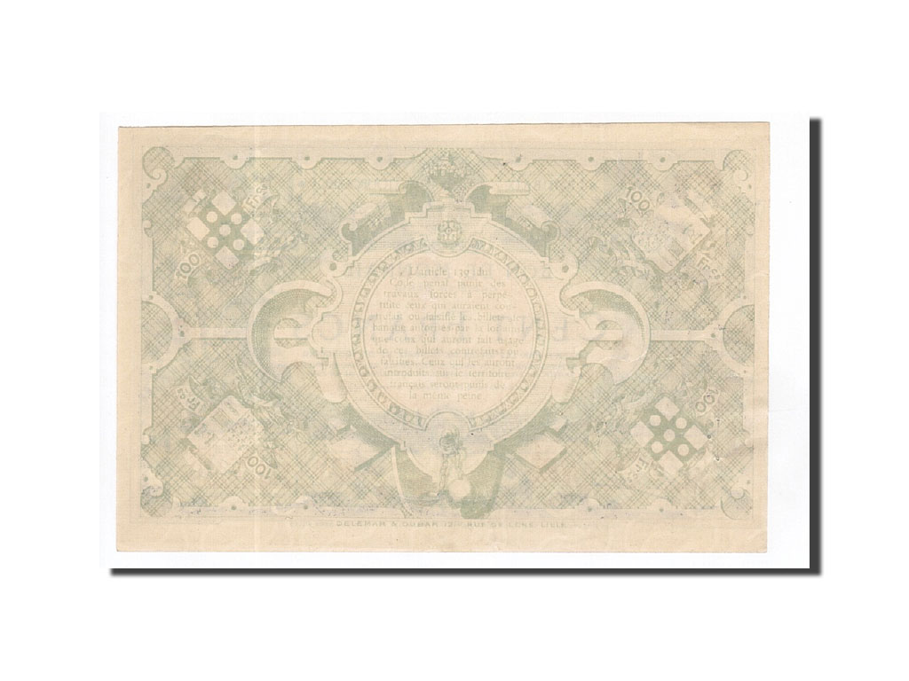 Banknote, Pirot:59-2199, 100 Francs, France, AU(55-58), Roubaix et Tourcoing