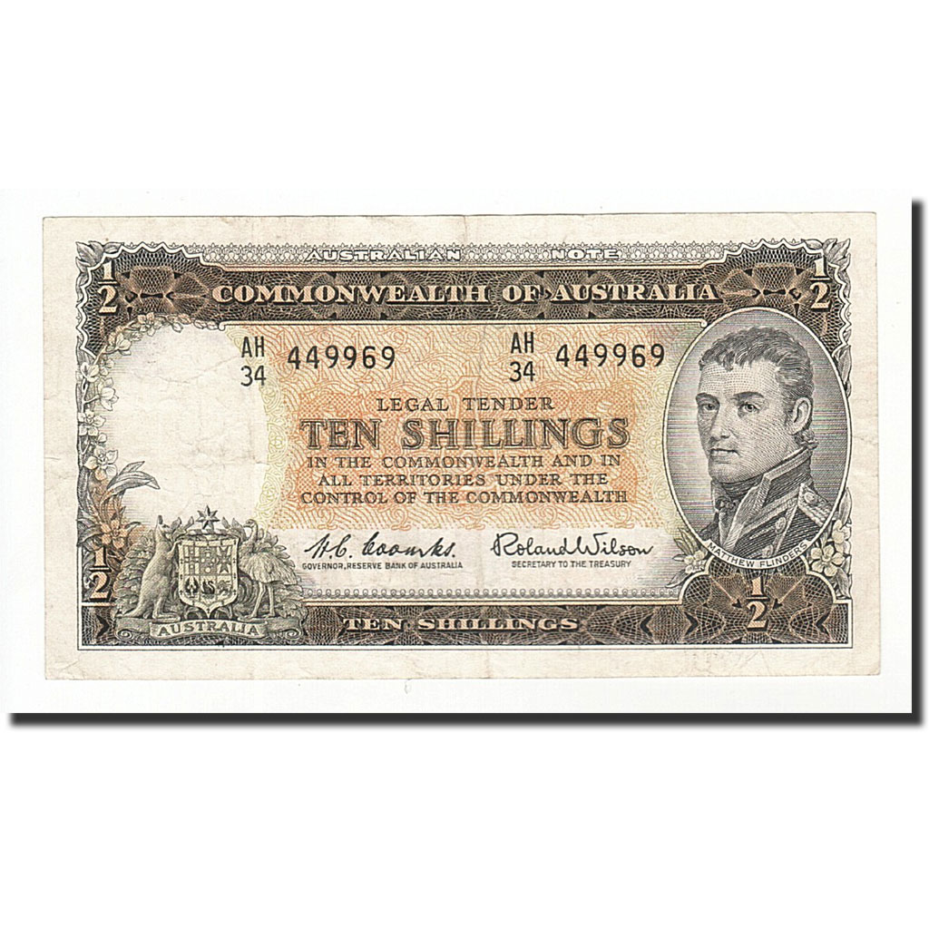 Banknote, Australia, 10 Shillings, 1961-1965, KM:33a, VF