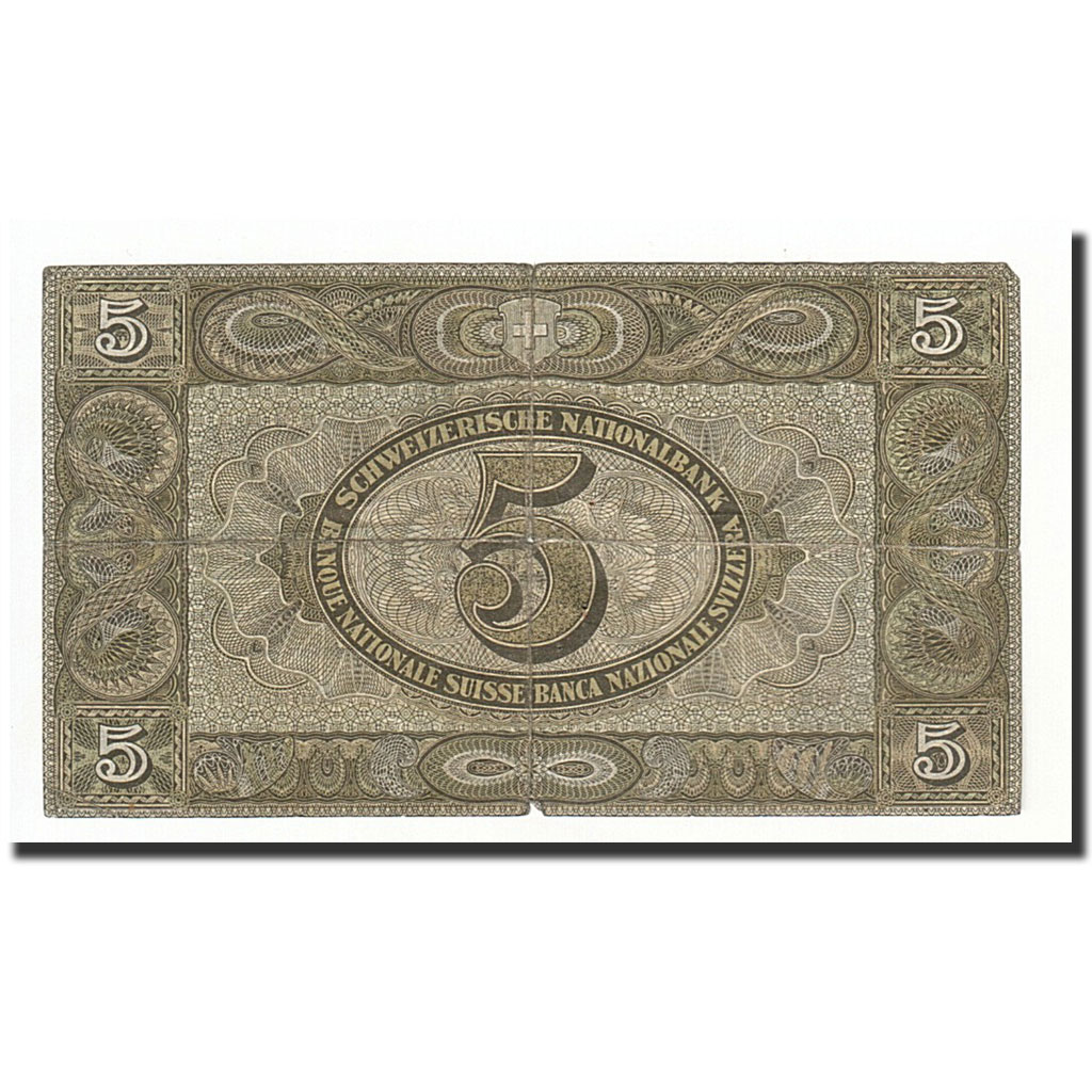 Banknote, Switzerland, 5 Franken, 1949, 1949-01-20, KM:11n, VG(8-10)
